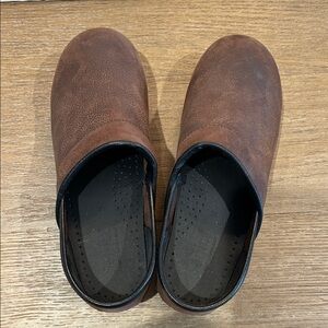 Dansko Brown Leather Clogs